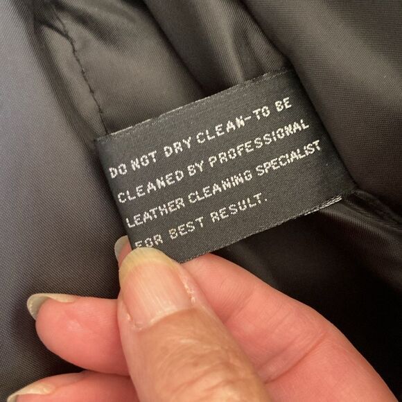 Wilda New York USA Genuine Black Leather Fully Lined Coat Women’s Size Large New - Picture 7 of 15